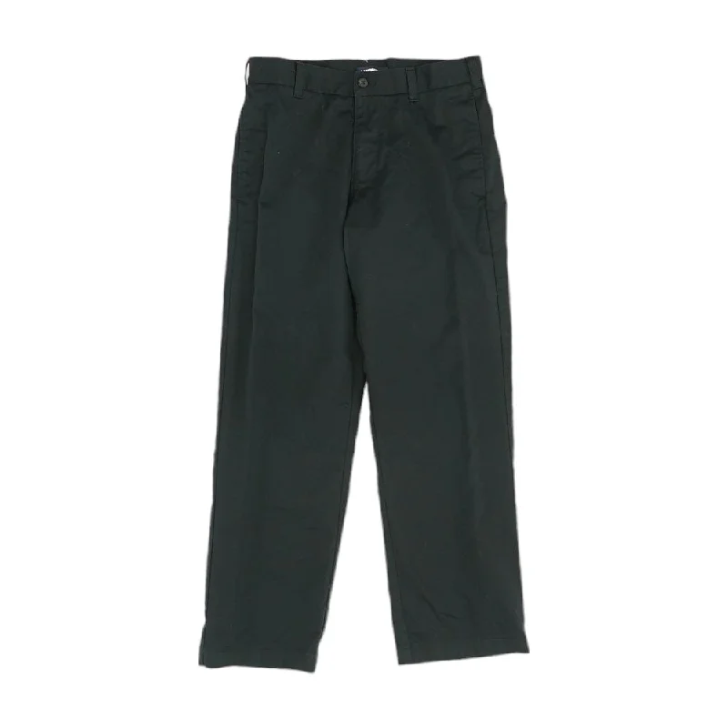 Men's Pants with Elastic CuffsBlack Solid Chino Pants