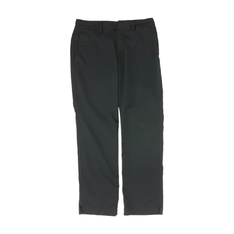 Men's Pants with Welt PocketsBlack Solid Chino Pants