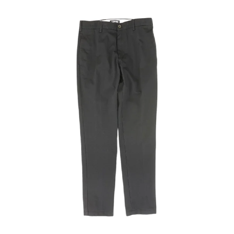 Men's Pants with Welt PocketsBlack Solid Dress Pants