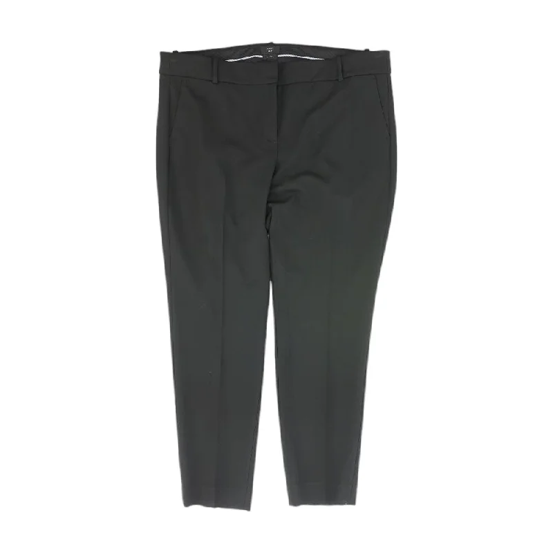 Men's Pants with Embroidered DesignsBlack Solid Dress Pants