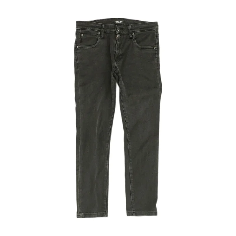 Men's Pants with Deep PocketsBlack Solid Jeans