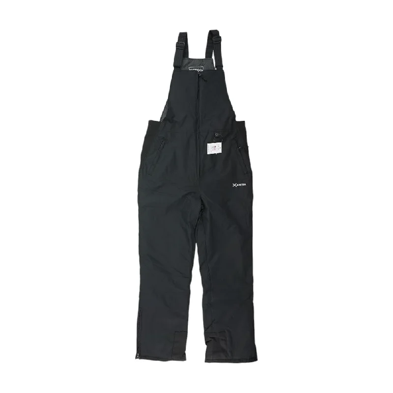 Men's Pants with Hidden PocketsBlack Solid Overalls