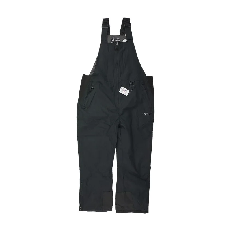 Men's Patterned Pants with ChecksBlack Solid Overalls