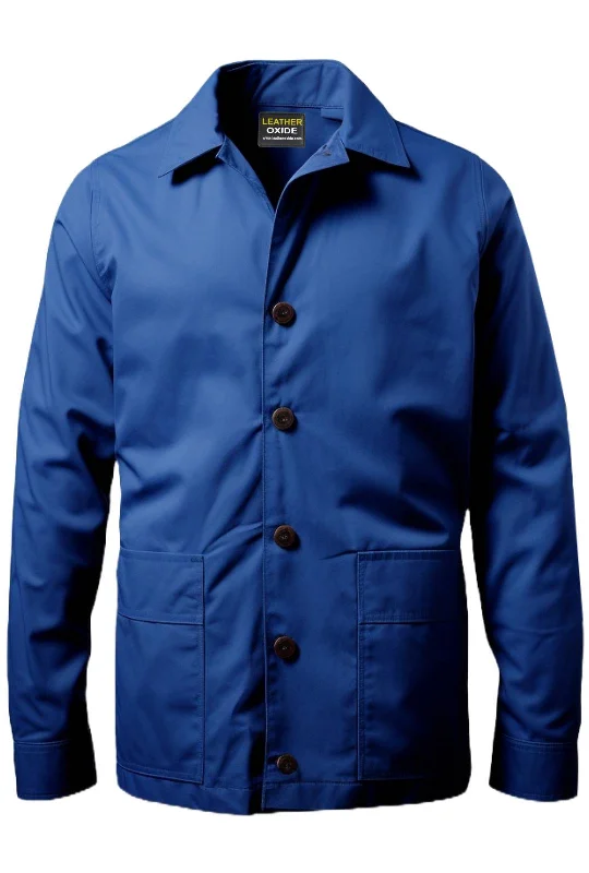 Men's Coats for SpringBlue Cotton Coat