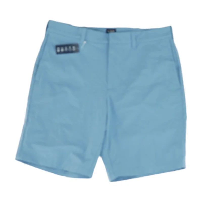 Men's Tailored Pants for a Sharp AppearanceBlue Solid Chino Shorts