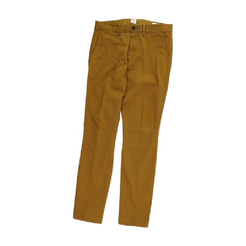 Men's Pants with Belt LoopsBrown Solid Chino Pants