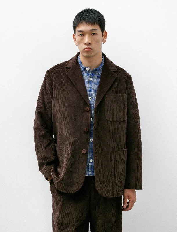 Essential Men's Puffer JacketsGardening Blazer Brown Corduroy