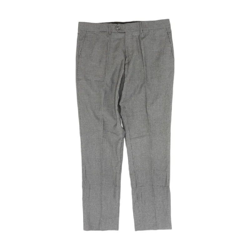 Men's Pants with Slant PocketsGray Solid Chino Pants