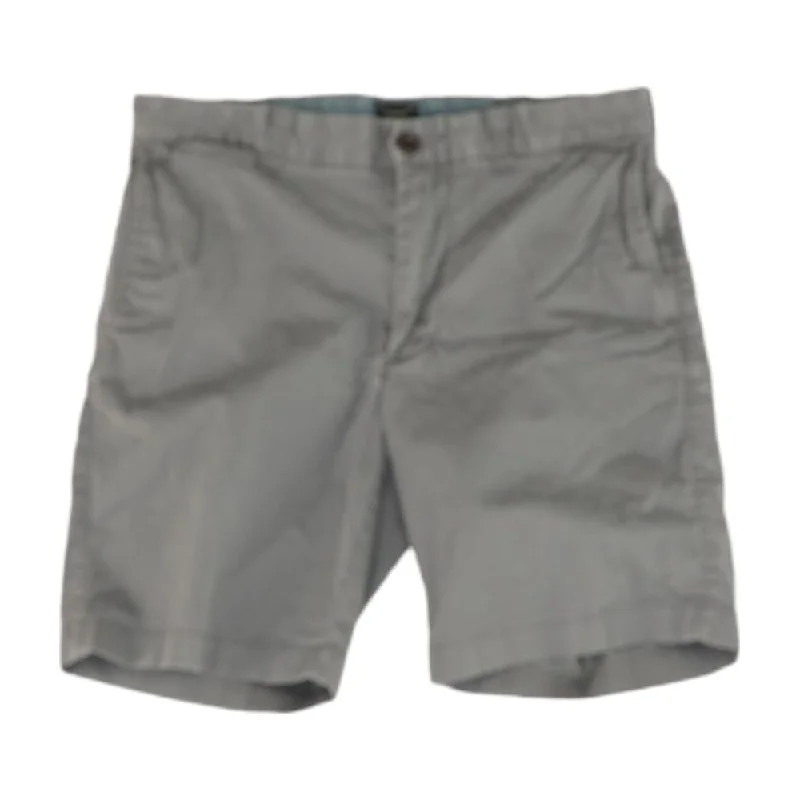 Men's Drawstring Pants for AdjustabilityGray Solid Chino Shorts