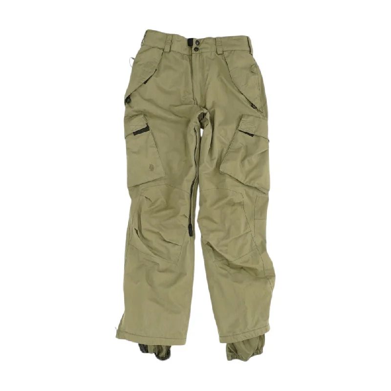 Men's Pants with Flap PocketsGreen Solid Active Pants