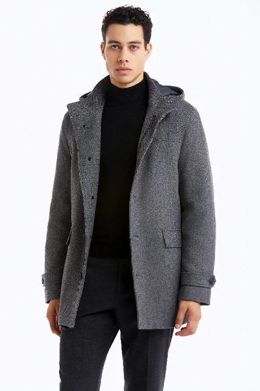 Men's Coats with Magnetic ClosuresKAYDEN