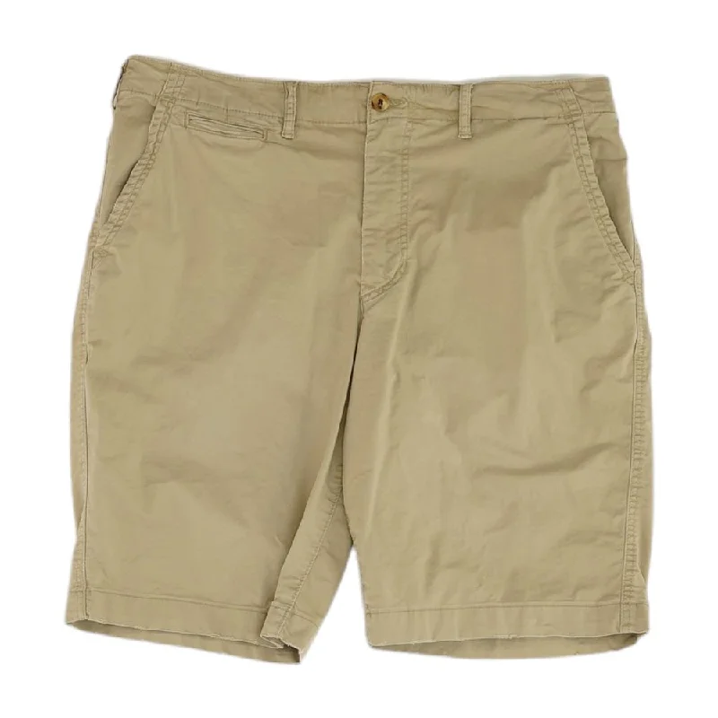 Breathable Men's Athletic ShortsKhaki Solid Chino Shorts