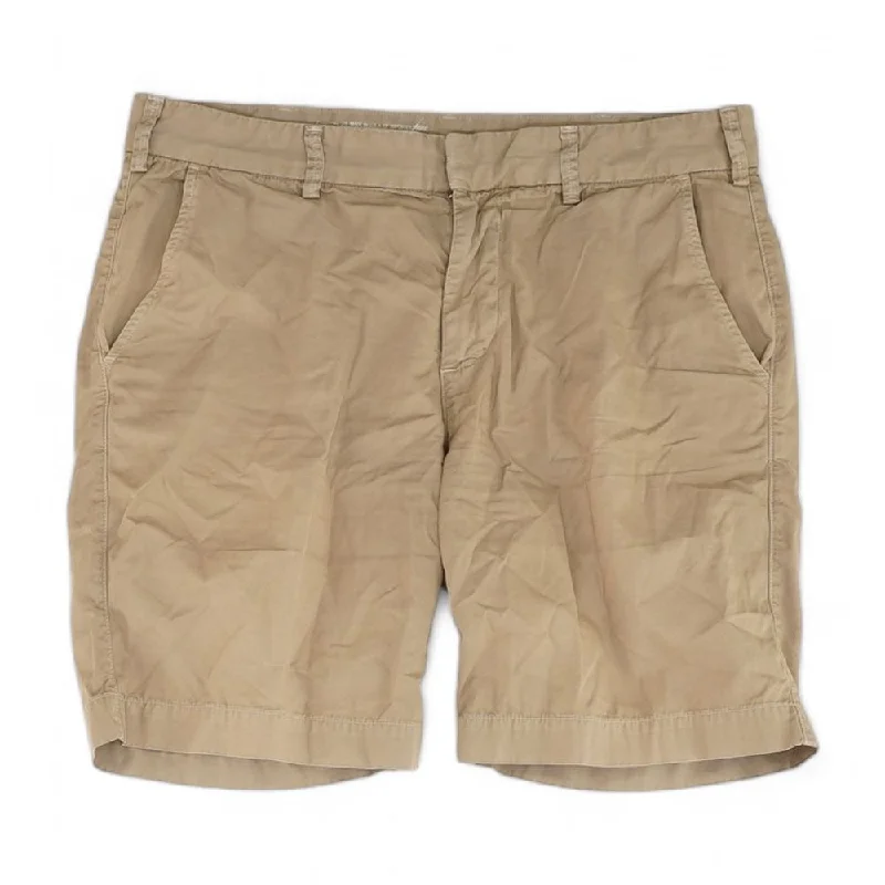 Men's Pants with Patch PocketsKhaki Solid Khaki Shorts