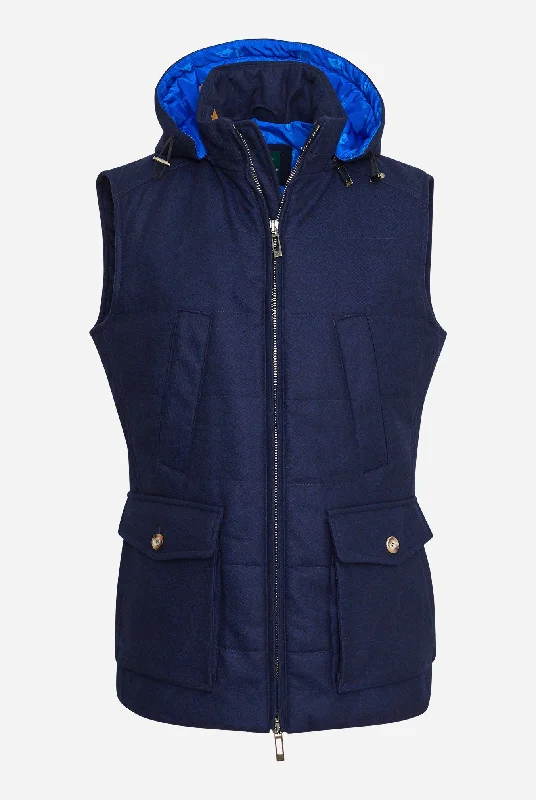 Unique Men's Flight JacketsMaund Gilet in Navy