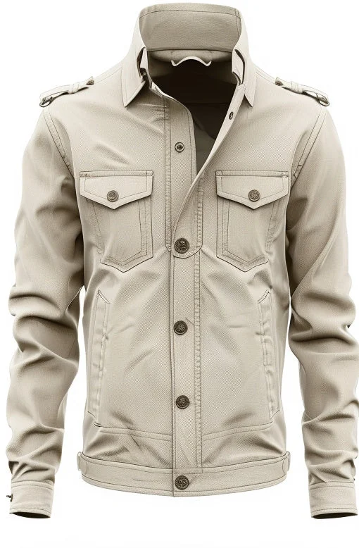 Men's Coats with VentilationMen Stylish Cotton Jacket