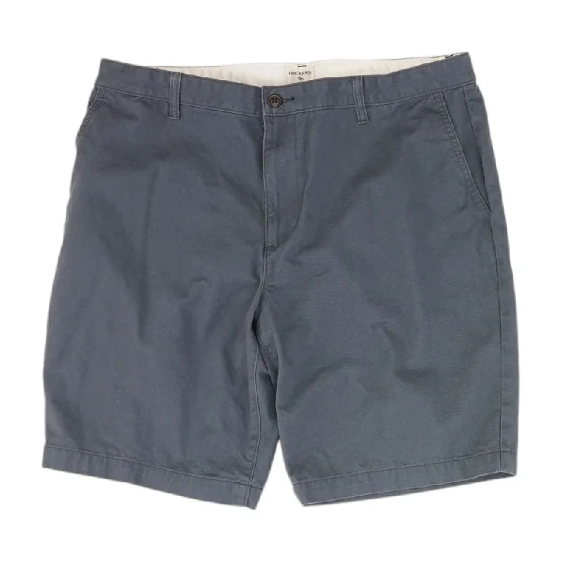 Men's Custom-Fit Pants for a Personalized TouchNavy Solid Chino Shorts