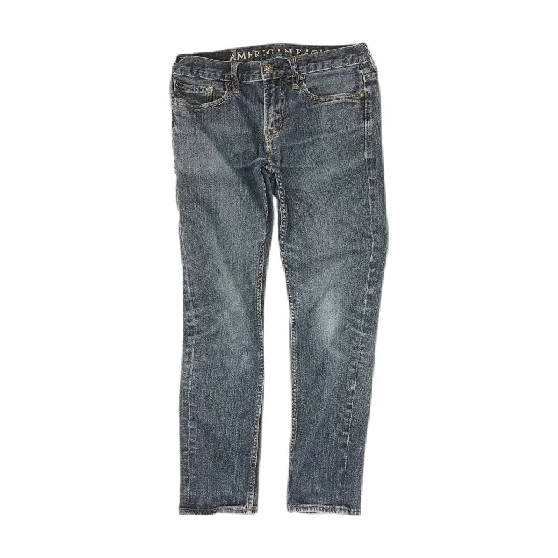 Classic Men's JeansNavy Solid Skinny Jeans