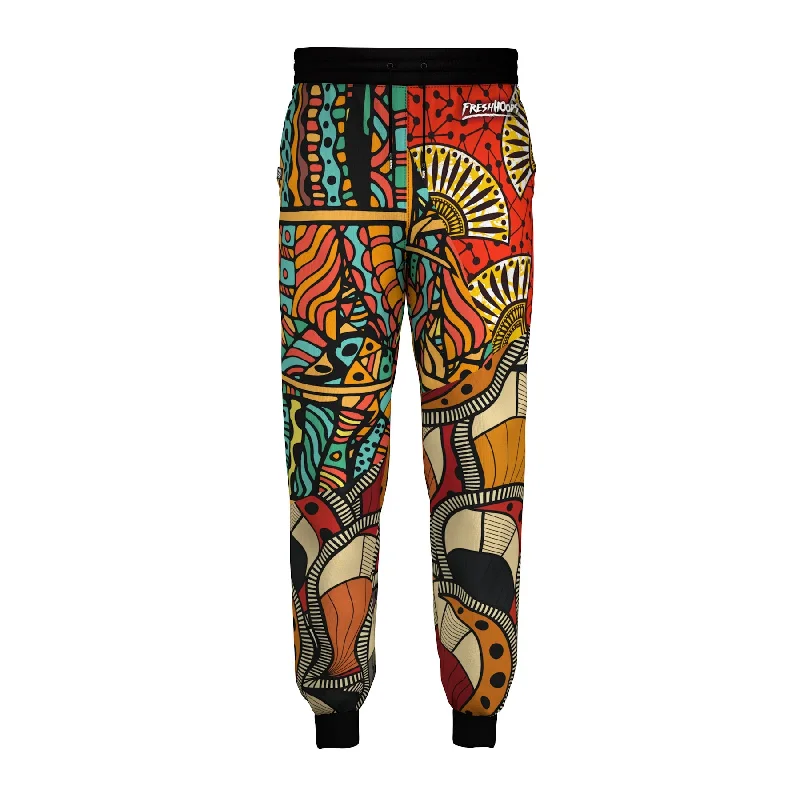 Men's Pants with Stretchable Fabric for FlexibilityAfrican Pattern Sweatpants