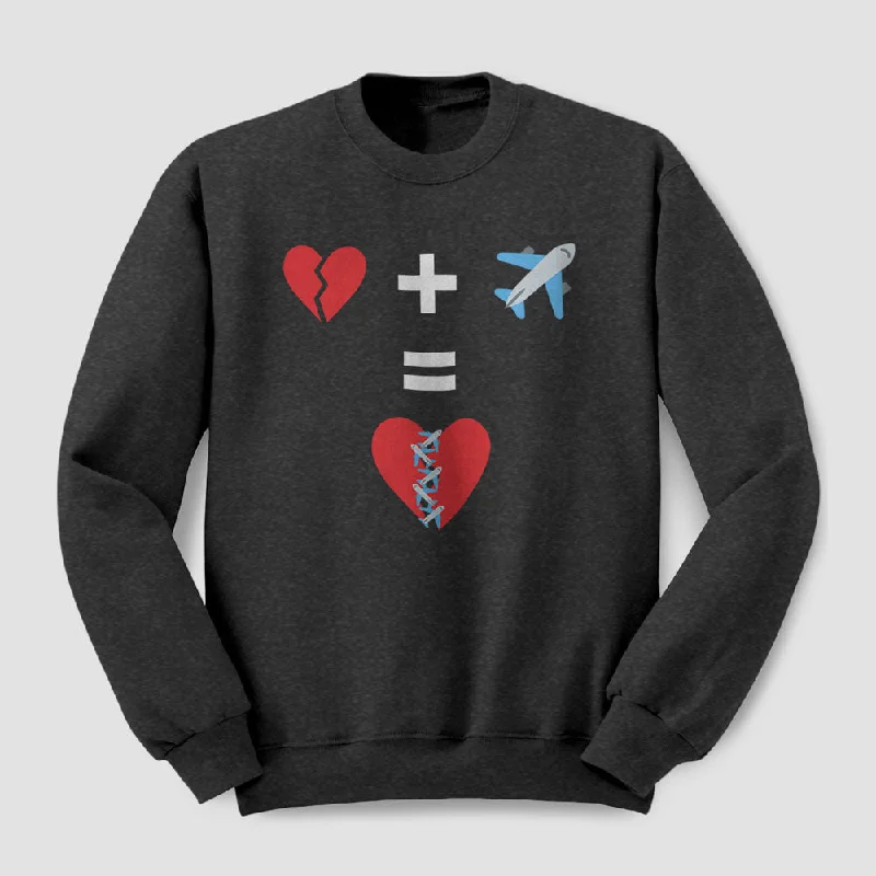 Weather-Resistant Men's SportswearBroken Heart - Sweatshirt