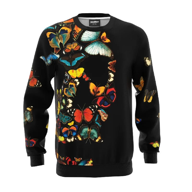 Stylish and Functional Men's SportswearButterfly Skull Sweatshirt