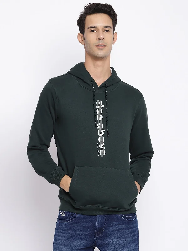 Thermal Men's SportswearMen Bottle Green Sweatshirt