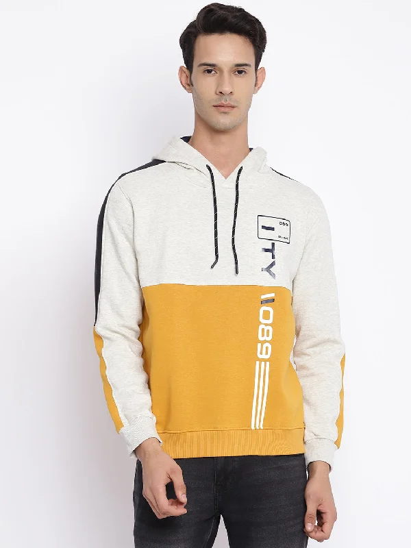 Casual Daily Wear Men's SportswearMen Mustard Sweatshirt