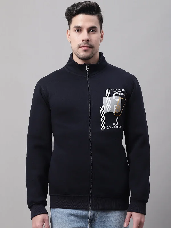 Breathable Men's SportswearMen Navy Sweatshirt