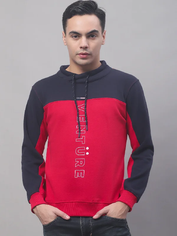 Casual Daily Men's SportswearMen Red Sweatshirts