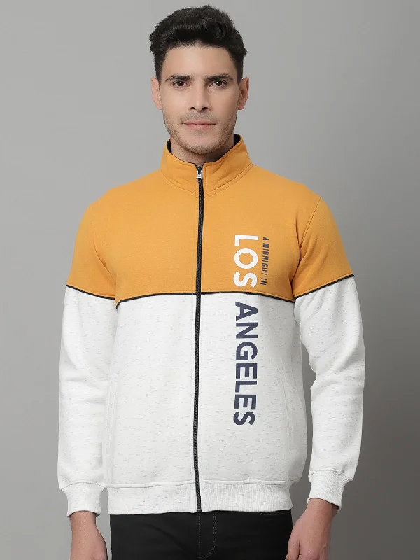 Modern and Versatile Men's SportswearMens Mustard Sweatshirt