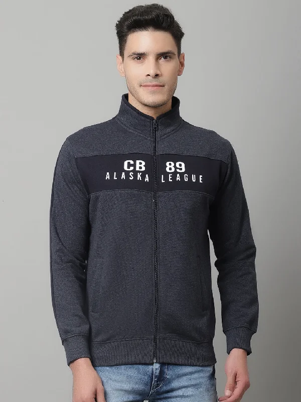 Relaxed-Fit Casual Daily Men's SportswearMens Navy Mix Sweatshirt