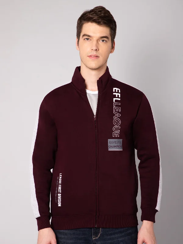 Warm and Comfortable Men's SportswearMens Wine Sweatshirt