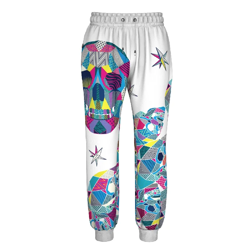 Men's Patterned Pants with StripesDazed Skull Sweatpants