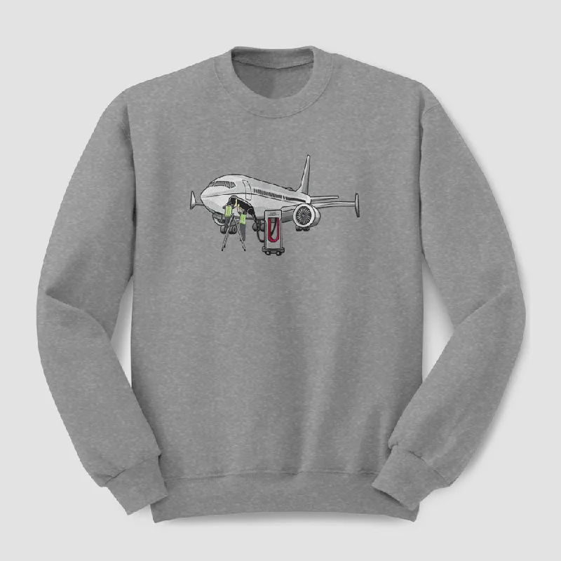 Short-Sleeve Breathable Men's SportswearElectric Plane - Sweatshirt