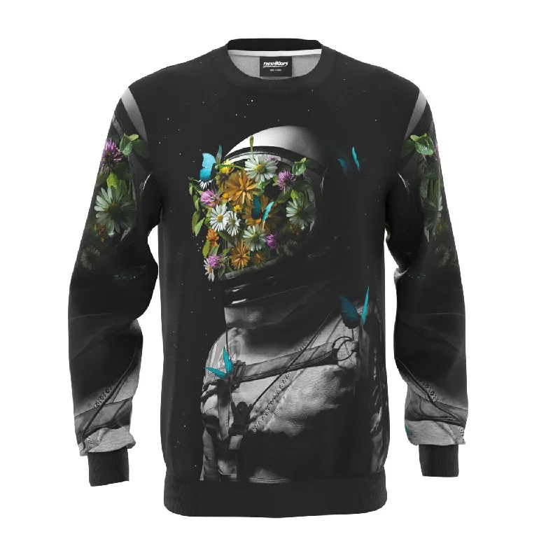 Customizable Designer Men's SportswearFlower Face Sweatshirt