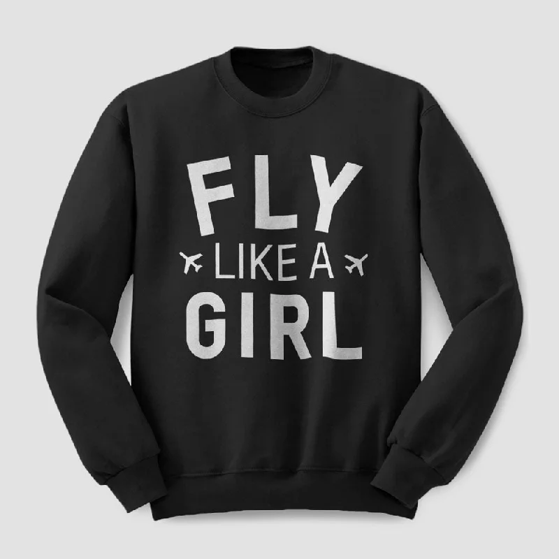 Trend-Setting Men's SportswearFly Like A Girl - Sweatshirt