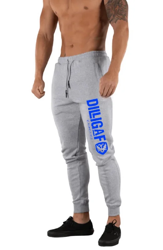 Men's Pants with Deep PocketsGrey w/ Neon Alpha