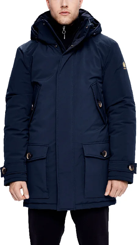 Elegant Men's Wool CoatsMen's Boréal Winter Parka with Tortoise Finish|-|Parka d’hiver avec finitions en tortoise Boréal Homme