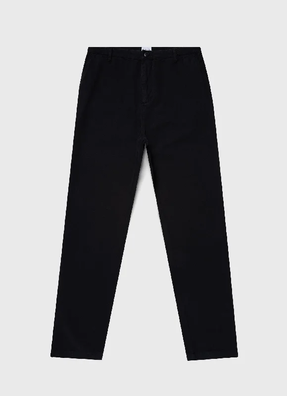 Men's Unique and Designer Bottom Wear for a Statement LookMen's Brushed Cotton Chore Trouser in Black