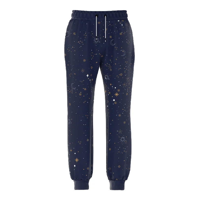 Men's Pants with Adjustable WaistbandsNight Sky Sweatpants