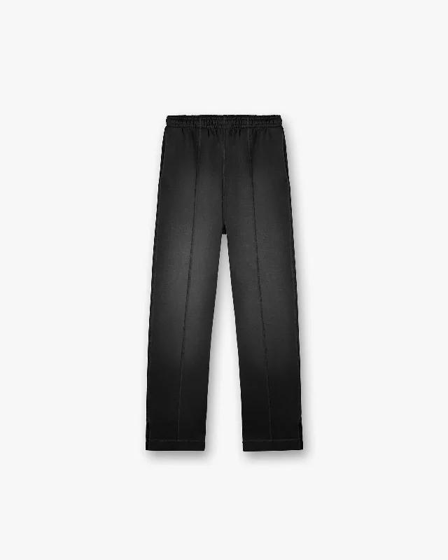 Men's Work Pants for Durability and ComfortStepped Hem Sweatpants - Stained Black