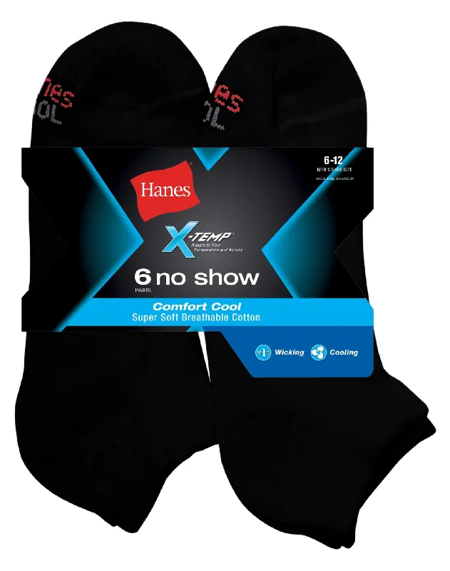 Hanes X-Temp® Comfort Cool® Men`s No Show Socks