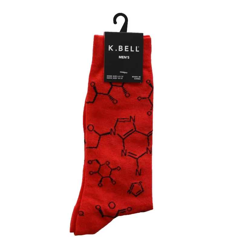 K. Bell Men`s Chemistry Crew Socks